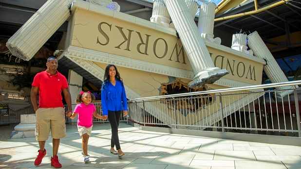 A family walks at Destiny USA in Syracuse, NY