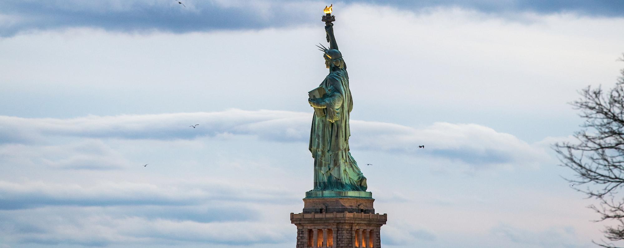 Statue of Liberty in New York Harbor