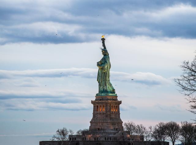 Statue of Liberty in New York Harbor