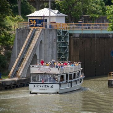 Lockport Locks on Erie Canal, Lockport, NY- Niagara County