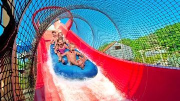 Splish Splash water park red slide