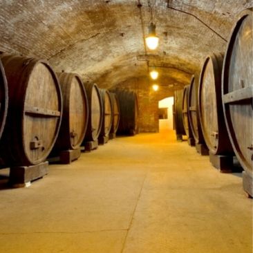 Barrels at Brotherhood Winery in Washingtonville, New York