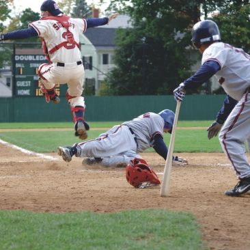 Baseball players at Doubleday Field, Cooperstown