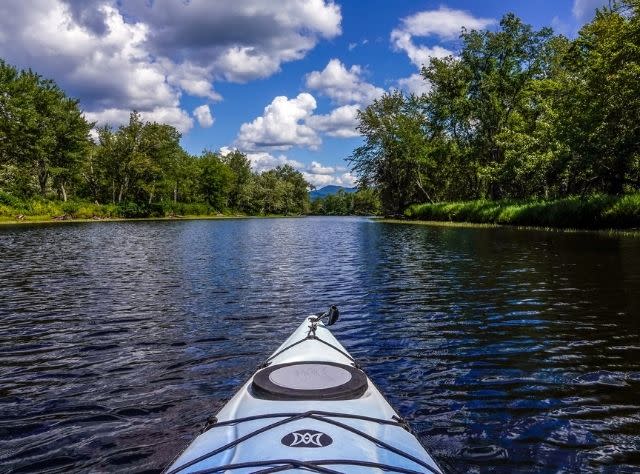 A kayaker's-eye view of kayaking on Raquette River