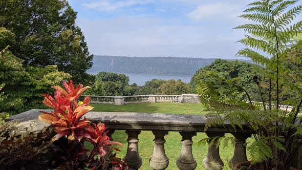 View across the Hudson River from Wave Hill Public Garden.