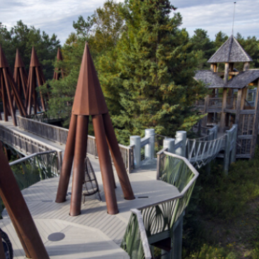 The tree-top view of the Wild Walk Center