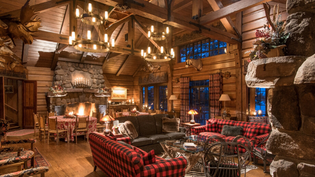 A picture of the inside of Point Resort in the Adirondacks